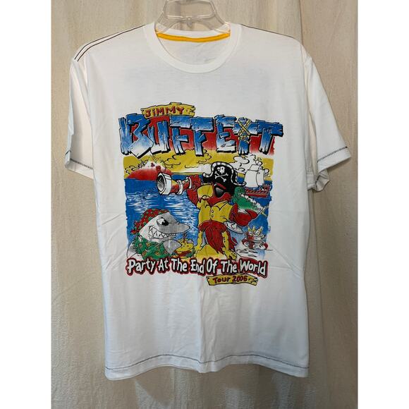 Jimmy Buffett 2006 Concert Tour Margaritaville Pirate Parrot Graphic Shirt XL - Picture 1 of 5